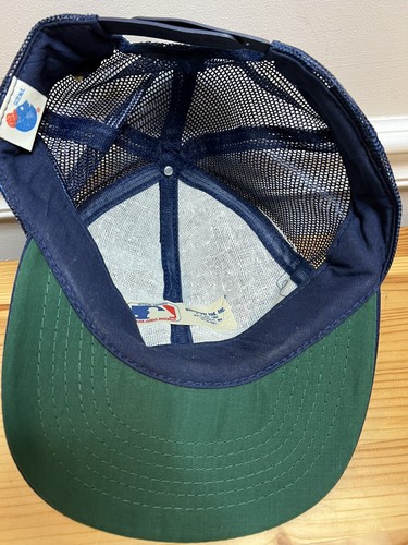 Vintage USA Made Boston Red Sox MLB Baseball SnapBack Trucker Hat Mesh - Picture 6 of 9