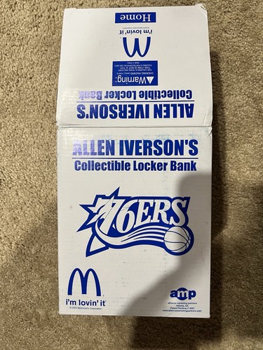 Allen Iverson SGA Collectible Locker Bank - Sixers White Jersey in Original Box - Picture 2 of 2