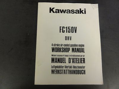 Kawasaki Fc150v Ohv 4 Tiempos Refrigerado Por Aire Motor De Gasolina Manual De Taller Ebay