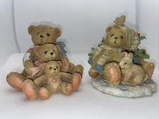 Cherished Teddies Vintage Resin Bear Figurines Lot of 2 Spirit Of Friendship