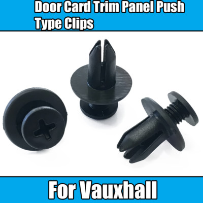 5x Clips für Vauxhall Opel Türkarte Verkleidung Druck Typ Befestigung Halter