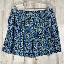 Vineyard Vines Women's Skirt Size Medium Blue Floral Spring Summer Cottagecore
