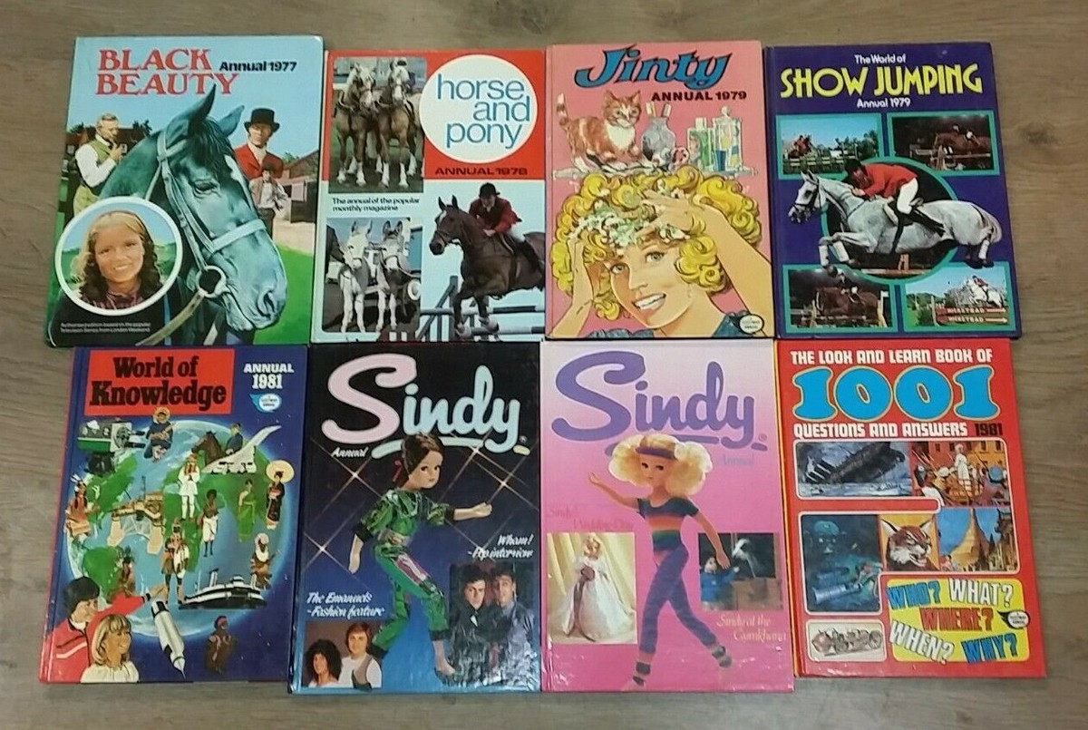 8 GIRLS ANNUALS FROM THE 1970's & 1980's ** FREE UK POST
