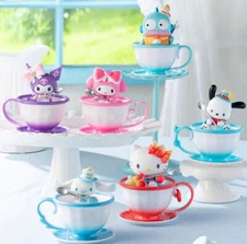 TOPTOY Sanrio Family Cup Elf Series Confirmed Blind Box Figures Hot Toy Kid Gift