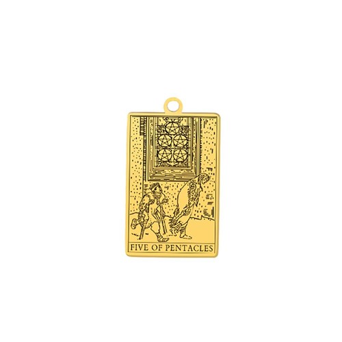 Traje de Oros Cartas del Tarot Vintage Colgante Amuleto para Collares Arte del Tarot - Imagen 24 de 43