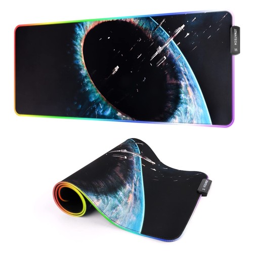 Gaming Mauspad-800x300mm RGB Mauspad Gaming-XXL Mousepad Groß-14 Beleuchtungs...