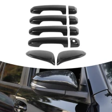 Exterior Door Handles Shell Rearview Mirror Decor Cover Trim for 2017+ 4Runner