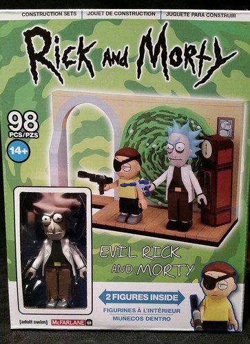 Nuovo Rick and Morty McFarlane Toys Set di 5 Costruzioni Bundle Evil Morty - Foto 6 di 11