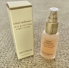 Ultima II Vital Radiance SKIN PERFECTING NIGHT SERUM Renew Skin .95 oz/28mL New