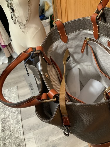 Dooney & Bourke Pebble Grain Brenna. Elephant. NWT. - Picture 11 of 12