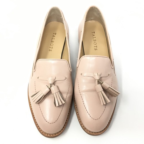 Talbots Mocasines Zapatos Planos Mujer Talla 7 Rosa Cuero Sin Cordones Borlas Carrera - Imagen 4 de 9