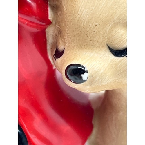 Vintage Lefton 12 Days of Christmas Girl and Reindeer Musical Figurine Japan Wor - Picture 5 of 5