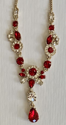 Givenchy Red Crystal Necklace - Picture 2 of 5