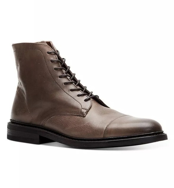 New In Box.! Men's Frye Seth Cap Toe Leather Lace-Up Ankle Boot Stone Size 8.5M | eBay