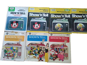 Lot of 7 Show 'N Tell Picture Sound Program Records and Filmstrips Good