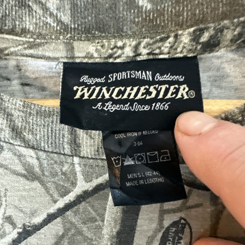 Vintage Winchester REALTREE Pocket Tee Camo T-Shirt Men’s L Hunting - Picture 5 of 19