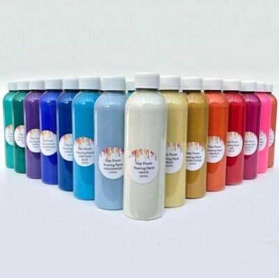 Easy Pourz vorgemischte Acryl Gießfarbe 100, 200 und 500 ml