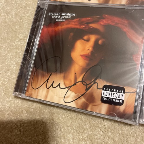 Rare Ariana Grande Eternal Sunshine Signed CD Full Signature - Picture 3 of 11