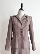 Best Vintage 1940s 40s Youthcraft Zig Zag Knit Skirt Suit S M