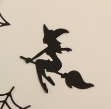 Halloween Witch Die Cut Embellishment 12 pcs Scrapbook Cardstock Paper Crafts