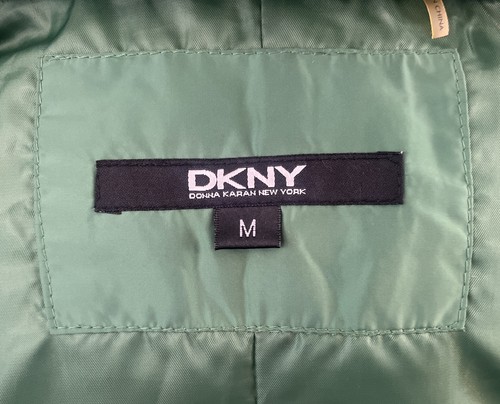 DKNY Girls Winter Puffer Jacket Green Size M - Picture 12 of 14