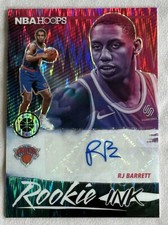 RJ Barrett 2019-20 Hoops Premium Stock Basketball Autograph Rookie RC NY Knicks