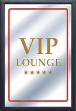 VIP Lounge Mirror Spiegel Wandspiegel Bar Partykeller Kneipe Neu 30 cm