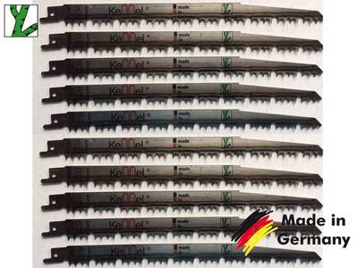 10 x Sägeblatt Tigersäge Säbelsäge Säbelsägeblätter für Grünschnitt Holz 