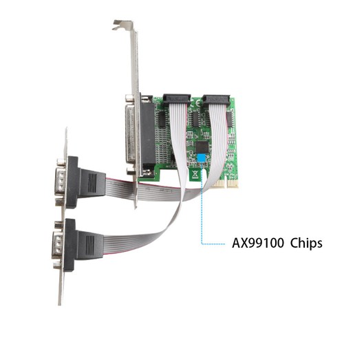 PCIe1X 2 serial 1 Parallel port Expansion card Riser Card Adapter dock station - Picture 4 of 6