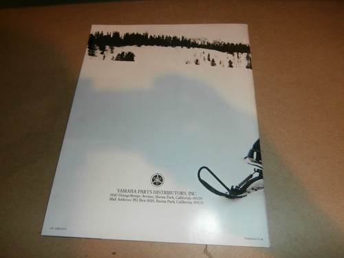 Vintage Yamaha Snowmobile Accessories Apparel Catalog 1978 1979 - Picture 2 of 11