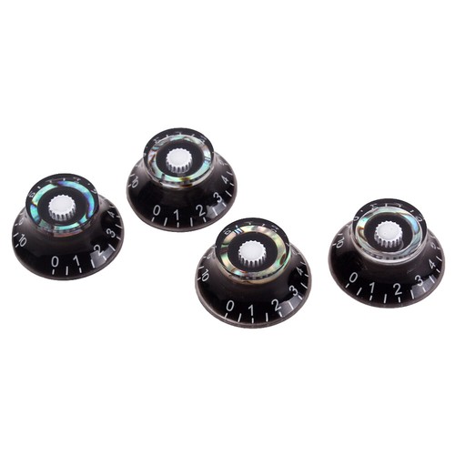 Lot De 3 Boutons De Potentiomètre Métal Noir Pour Guitare électrique - Style Fender - NEUF