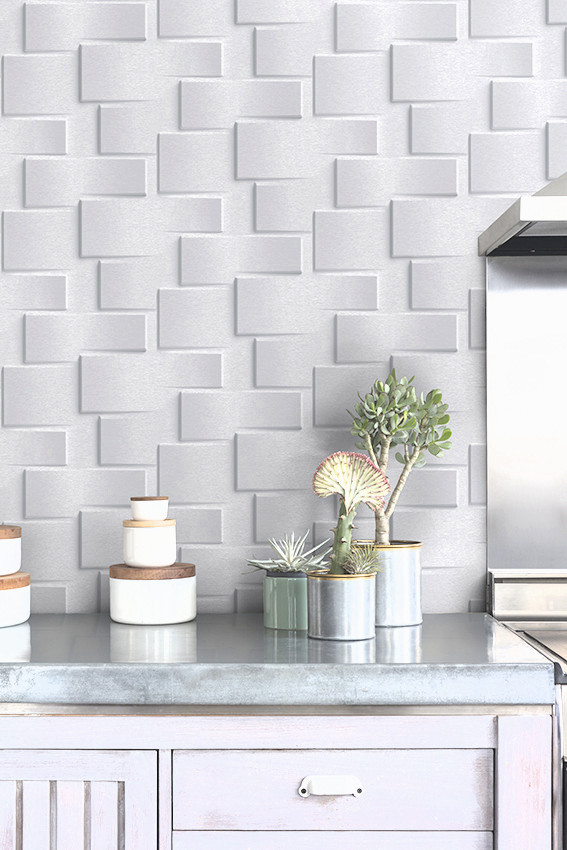 Vliestapete Moderne 3d Steinwand Versch Grau Tone Stein Optik Grafisch Brick Ebay