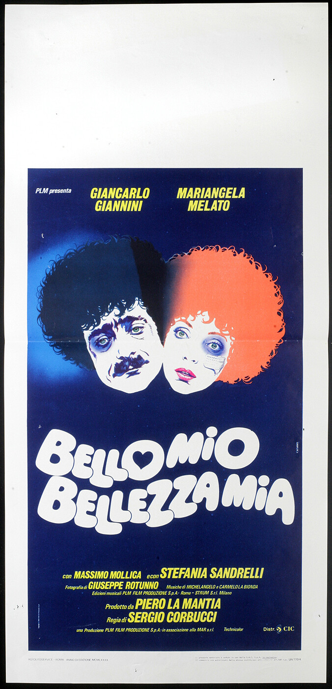 Locandina originale film Bello mio, bellezza mia (1982) - Regia di Sergio Corbucci