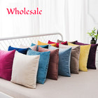 Wholesale Velvet Cushion Cover Pillowcase Pillow Case Sofa Throw Pillows Decor
