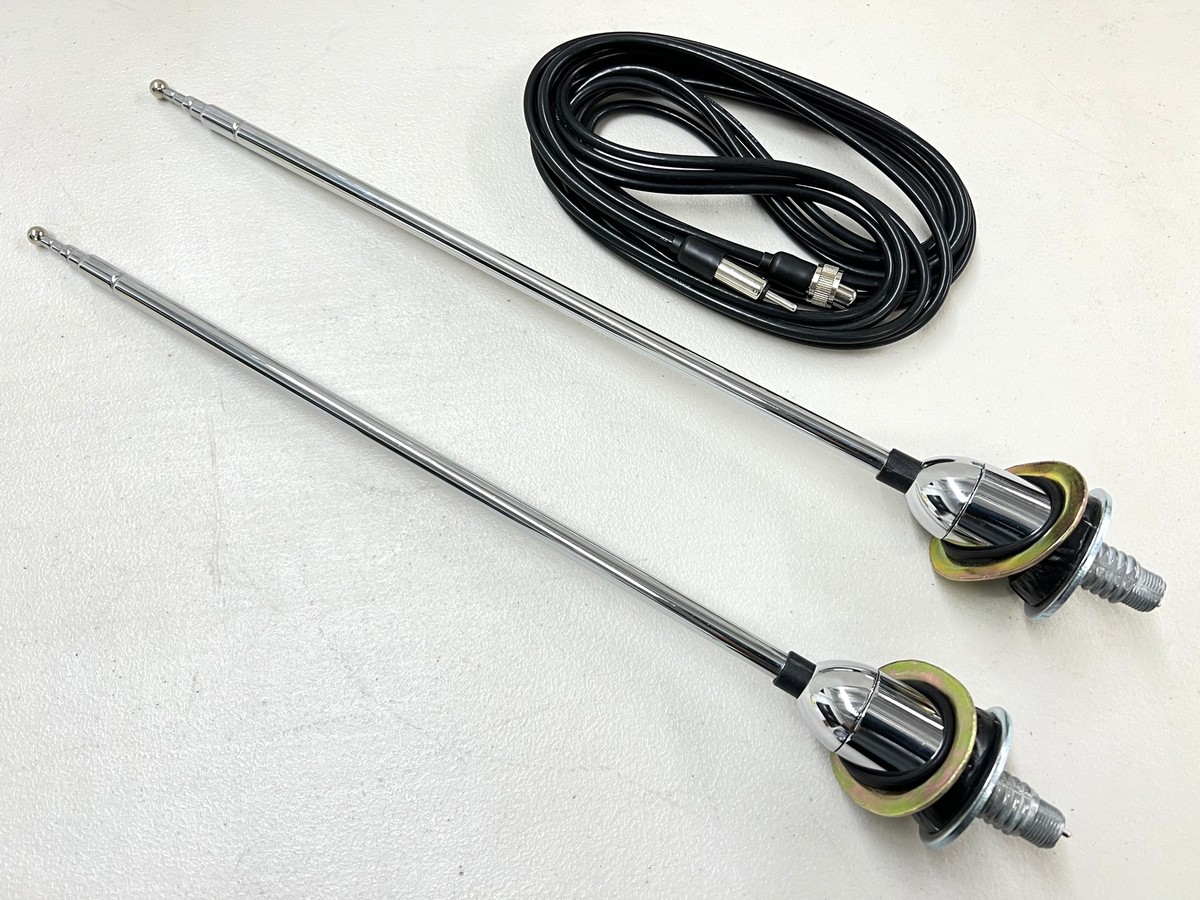 1963-1964 CHEVY IMPALA BEL AIR BISCAYNE REAR ANTENNA ASSEMBLY SET