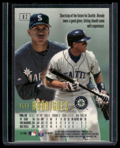 1995 SkyBox E-Motion #82 - Alex Rodriguez - Picture 2 of 2