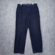 Brooks Brothers 346 Pants Men 33x30 Blue Madison Ave Corduroy Chino Straight Leg