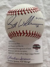 Scott Williamson 1999 NL ROY OMLB signed auto Baseball Reds WS Champion B