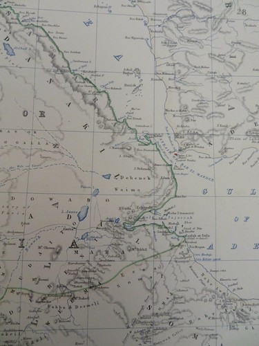 Abessinien Äthiopien Nubien Addis Abeba Mekelle 1865 Johnston große Foliokarte - Bild 3 von 6