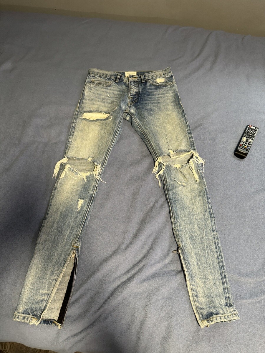 【関税込み】Fear of God ジーンズ FEAR OF GOD - FEAR OF GOD サルベージ デニム ダメージ 加工