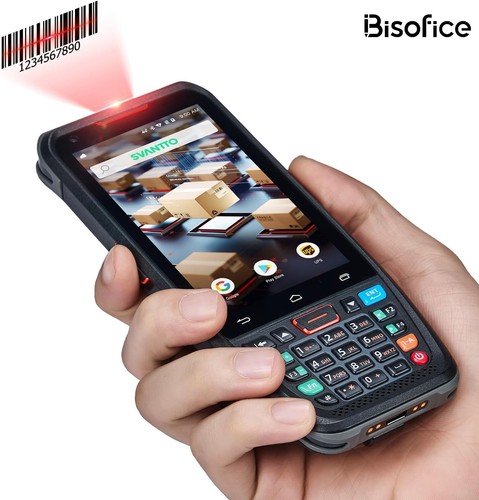 BISOFICE Handheld Android 10.0 PDA Terminal 1D/2D/QR Barcode Scanner WIFI N5Q8