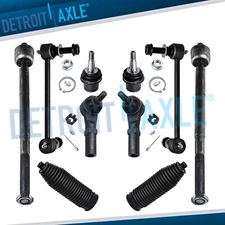 RWD 10pc Front Lower Ball Joints Sway Bars Tie Rods for Dodge Challenger Charger