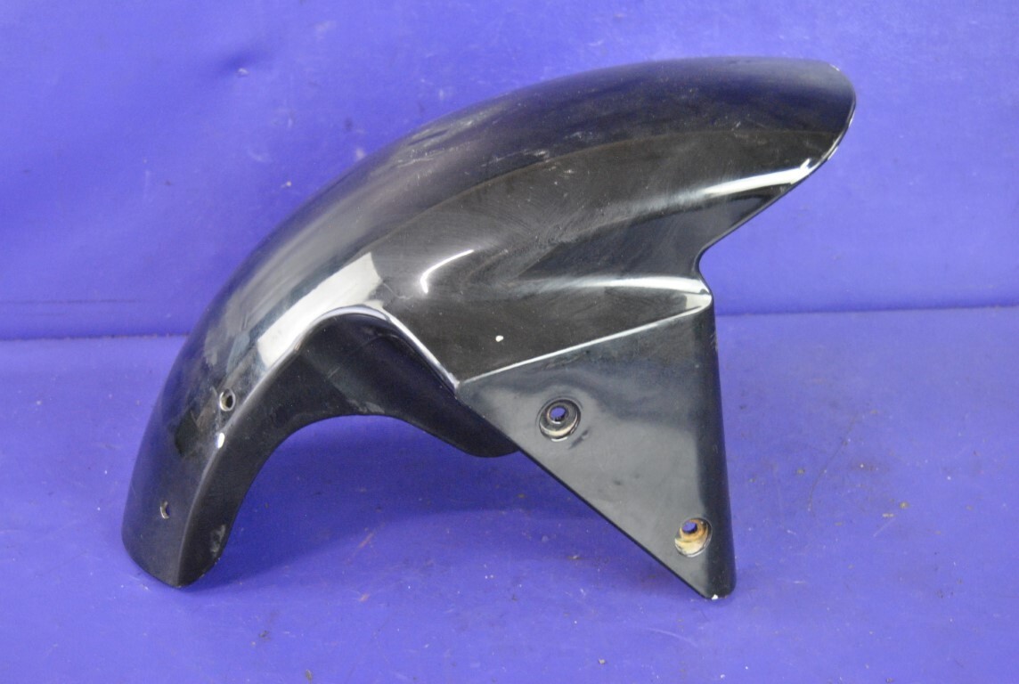 えら 03-04 Kawasaki Ninja ZX-6R ZX6R ZX636 Black Glossy Front Fender