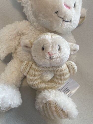 Little Miracles 2 Piece Set Cuddle Up Baby Plush Toy - Rattle Stuffed Animal W2 - Picture 3 of 11
