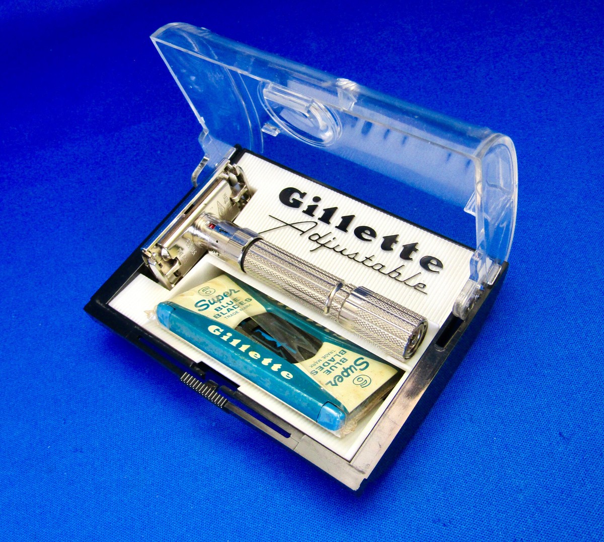 Gillette Vintage FATBOY Adjustable TTO Razor F4 1960 Made In