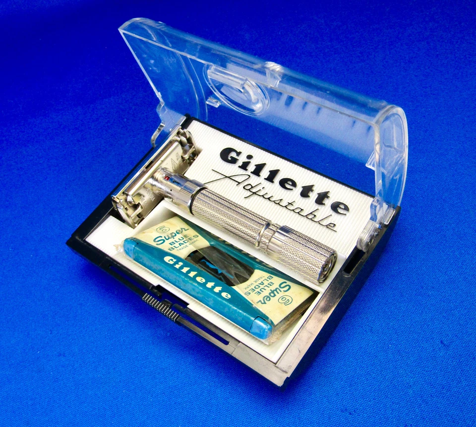 Gillette Vintage FATBOY Adjustable  TTO Razor F4 1960 Made In U.S.A. MINT COND - Image 3 of 4