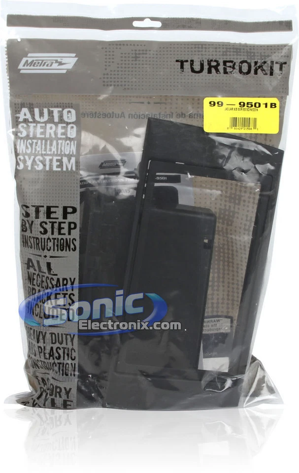 Kit de instalación DIN simple/doble Metra 99-9501B para Jaguar Type X y Type S 2001-08 Foto 4 de 4