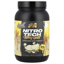 Nitro-Tech® Whey Gold, Banana Cream, 2 lbs (907 g)