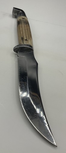 Vtg Queen Steel Cutlery #77 Fixed Blade Hunting Knife Made in the USA*NO SHEATH* - Picture 9 of 14