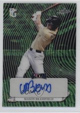 2023 Leaf Metal Perfect Game Marble Green Foil 1/1 Mason Brassfield Auto 0j81